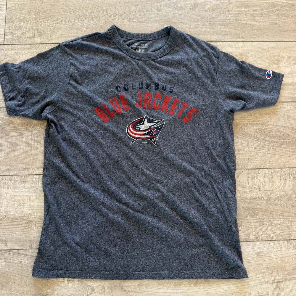 Champion Columbus Blue Jackets Mens L Gray NHL
